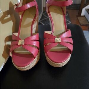 MICHAEL Michael Kors Fuchsia Wedge Sandals